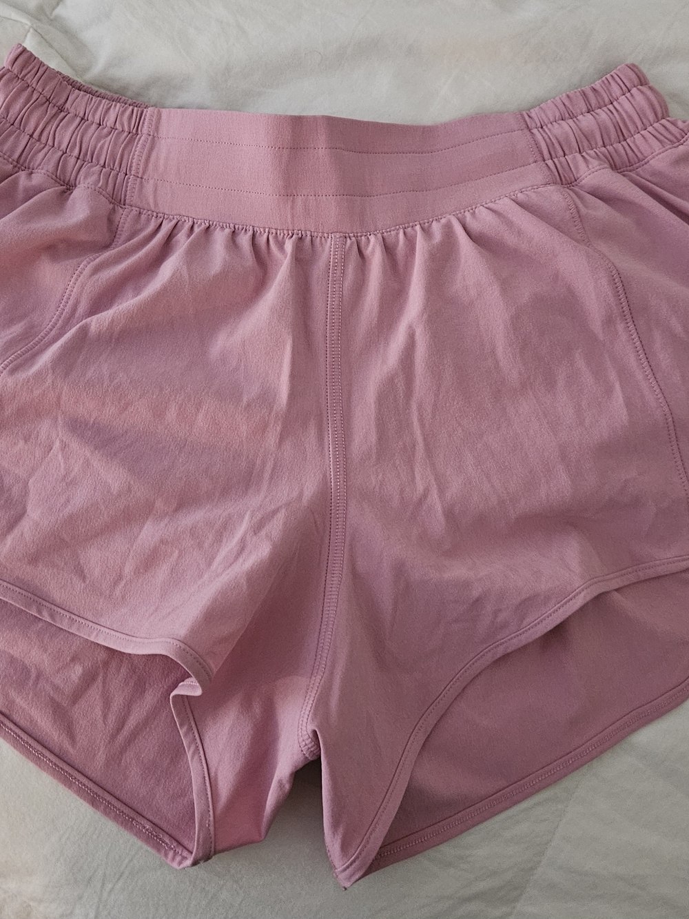 Lululemon Athletica Pink Low Rise Hotty Hot Shorts with Wide Waistband